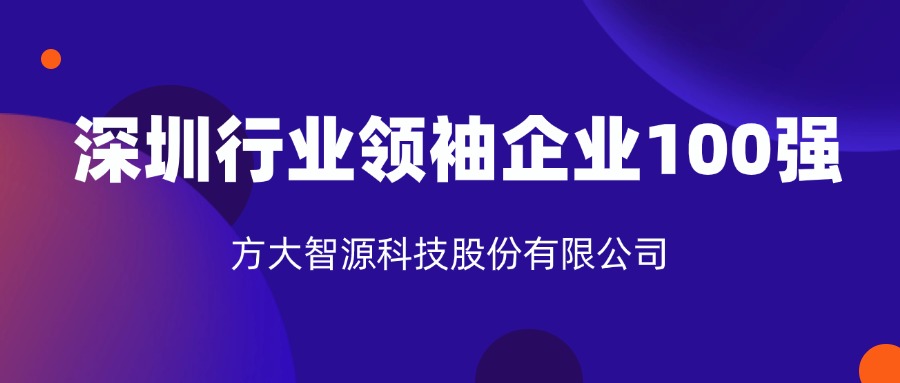 南宫28智源科技股份有限公司连续六年上榜“深圳行业领袖企业100强”